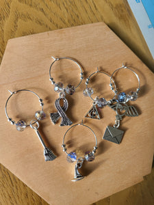 Magical HP Wine Glass Charms