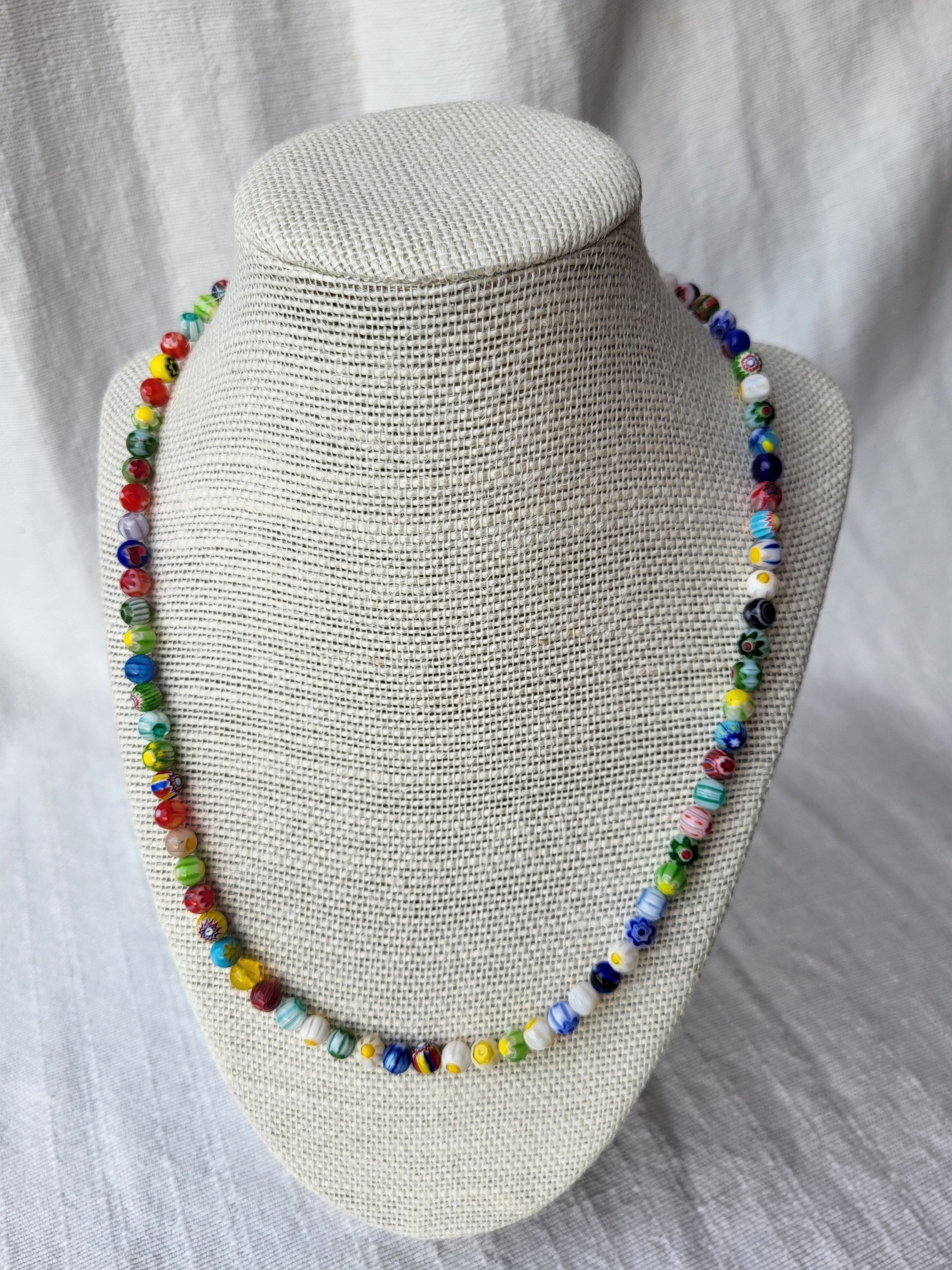 Millefiori glass beaded collection