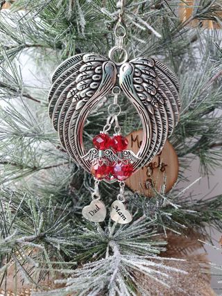 Double Angel Wing Hanging Charms