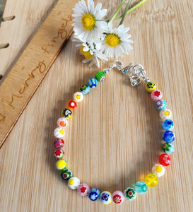 Millefiori glass beaded collection