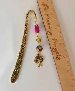 Pink Tree of Life Bookmark